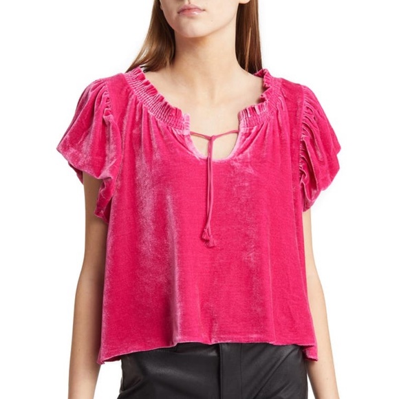 Free People Tops - FREE PEOPLE ❤️‍🔥 SOFT VELOUR TERESE TOP NWT